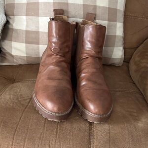 Blowfish Tan Ankle Booties